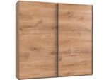 Schwebetürenschrank WIMEX "Level by fresh to go", braun (plankeneichefarben), B:250cm H:236cm T:65cm, Schränke, Schwebetürenschrank