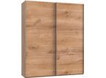 Schwebetürenschrank WIMEX "Level by fresh to go", braun (plankeneichefarben), B:200cm H:236cm T:65cm, Schränke, Schwebetürenschrank