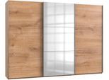 Schwebetürenschrank WIMEX "Level by fresh to go", braun (plankeneichefarben), B:300cm H:216cm T:65cm, Schränke, Schwebetürenschrank