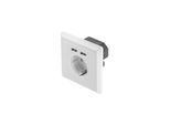 Lanberg - power socket-outlet - 1 gang - 1 power socket 2 USB sockets - white RAL 9003