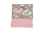Parsa Baby Babymütze mit Ohren und Wolkenstickerei - rosa