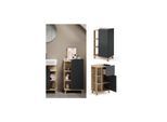 Vicco Unterschrank Karen Sonoma Anthrazit 50 x 90 cm Tür Schublade
