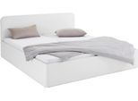 Polsterbett, weiß, B:170cm L:210cm, Bezug Bett: wahlweise Microfaser (100% Polyester), Strukturstoff (77% Polyester, 23% Viskose) oder Kunstleder;Bonnell-Federkernmatratze: Mischgewebe (51% Polyprophlen, 39% Polyester, 10% Baumwolle);Kaltschaummatratze: Frottee (100% Polyester), Bezug abnehm- und waschbar bis 60C, WESTFALIA SCHLAFKOMFORT, Betten, Polsterbett, inkl. Bettkasten bei Ausführung mit Ma