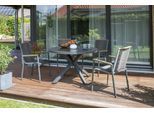 bene living Gartenmöbelset Diningsessel Alicante mit Tisch Malaga 120cm