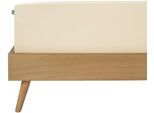 Spannbettlaken SCHIESSER "Jessi aus 100% Baumwolle", beige (creme), B:180cm L:200cm, Jersey, Obermaterial: 100% Baumwolle, Bettlaken, Spannbettlaken, für Matratzen bis zu 22 cm Höhe, MADE IN GREEN by OEKO-TEX
