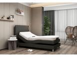 Boxbett, schwarz, B:138cm L:211cm, Bezug Bett: Microvelours (100% Polyester);Kaltschaummatraze: 100% Polyester, abnehmbar und waschbar bis 60C;Taschenfederkern: 80% Baumwolle, 20% Polyester, abnehmbar und waschbar bis 60C, WESTFALIA SCHLAFKOMFORT, Komplettbetten, Boxspringbett, mit Motor und LED-Beleuchtung