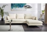 Ecksofa ALTE GERBEREI "Marinus, L-Form" Sofas Gr. B/H/T: 267 cm x 90 cm x 187 cm, Leder SADDLE, Recamiere rechts, braun (latte) Leder-Ecksofas inkl. Rückenkissen, Ottomane wahlweise rechts oder links