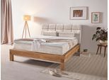 Boxspringbett HOME AFFAIRE "Villads", beige (sabbia), B:179cm L:231cm, Komplettbetten, Boxspringbett, Liegefläche: 160/200 cm aus Balkeneiche, Inside-Boxspring-Unterbau