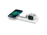 Belkin Smartphone-Ladegerät »Belkin drahtloses 3-in-1 MagSafe Ladepad«, (inkl. Netzteil kompatibel für iPhone der Serie 15/14/13/12), für iPhone, Apple Watch und AirPods, Wireless Ladegerät/Ladestation