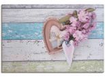 Artland Leinwandbild »Stillleben mit Kirschblüten und Herzen«, Arrangements, (1 St.), auf Keilrahmen gespannt