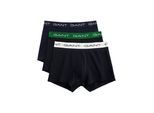 Gant Boxershorts, (Packung, 3 St., 3), mit Logodruck