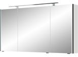 Spiegelschrank SAPHIR "Serie 7045 Badezimmer-Spiegelschrank inkl. LED-Beleuchtung, 3 Türen", weiß (weiß glanz), B:133,2cm H:70,3cm T:17cm, Holzwerkstoff, Schränke, Spiegelschrank, Badschrank 133,2 cm breit, inkl. LEDplus Schalter und Türdämpfer