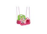 Pilsan Babyschaukel 3 in 1 Samba Swing 06129 mit abnehmbarem Bügel, Rückenlehne pink