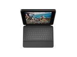 Logitech Rugged Folio - Tastatur und Foliohülle - Apple Smart connector - QWERTZ - Deutsch - Graphite