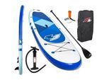 F2 Inflatable SUP-Board »F2 Prime blue mit Alupaddel«, (Set, 4 tlg., mit Paddel, Pumpe und Transportrucksack), Stand Up Paddling F2 blau 11,5 350 cm