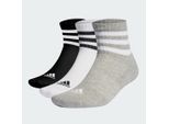 3-Streifen Cushioned Sportswear Mid-Cut Socken, 3 Paar