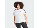 Essentials Slim 3-Streifen T-Shirt – Große Größen