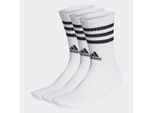 3-Streifen Cushioned Crew Socken, 3 Paar