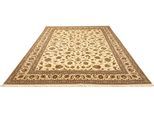 morgenland Orientteppich »Perser - Täbriz - Royal - 357 x 258 cm - beige«, rechteckig, Wohnzimmer, Handgeknüpft, Einzelstück mit Zertifikat