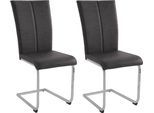 Home affaire Freischwinger »Nils«, (Set), 2 St., Microfaser VINTAGE, Stuhl belastbar bis 120 Kg, Gestell Metall im...