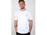 Alpha Industries T-Shirt »ALPHA INDUSTRIES Men - T-Shirts Flame T« Alpha Industries white S