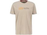 Alpha Industries T-Shirt »ALPHA INDUSTRIES Men - T-Shirts Alpha Label T« Alpha Industries vintage sand S