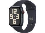Smartwatch APPLE "Watch SE GPS Aluminium 44 mm + Cellular S/M" Smartwatches blau (midnight) Fitness-Tracker Sport Band