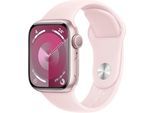 Smartwatch APPLE "Watch Series 9 GPS Aluminium 41mm S/M" Smartwatches rosa Fitness-Tracker Sport Band Bestseller