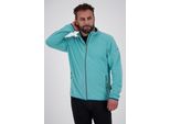 Fleecejacke DEPROC ACTIVE "KIRKVALE II MEN", Herren, Gr. M, blau, 100% Polyester, bequem, gerader Abschluss mit Gummizug, Jacken Fleecejacke, weiche Fleecejacke in traditioneller Optik