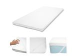 6cm Memoryfoam-Matratzentopper MCW-E63, Topper Matratzenauflage Matratzenschoner ~ 90x200cm Viscoschaum