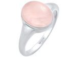 Elli - Siegelring Rosa Quarz Edelstein Oval 925 Silber Ringe Damen