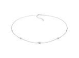 Elli - Kurzer Choker Raute Kreuz Geo Design 925 Silber Ketten Damen