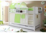 Ticaa Etagenbett »Marcel«, mit Rollrost und Textil-Set, Kiefer