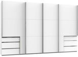 Schwebetürenschrank WIMEX "Level by fresh to go", weiß, B:350cm H:216cm T:65cm, Schränke, Schwebetürenschrank, mit Synchronöffnung