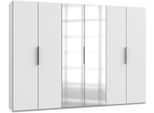 Kleiderschrank WIMEX "Level by fresh to go", weiß, B:300cm H:216cm T:58cm, Schränke, Kleiderschrank, mit Spiegeltüren