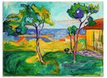 Artland Glasbild »Der Garten in Asgardstrand. 1904-05«, Wiesen & Bäume, (1 St.), in verschiedenen Grössen