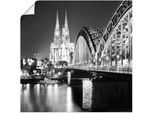 Artland Wandbild »Köln Skyline Abstrakte Collage 19«, Brücken, (1 St.), als Leinwandbild, Poster in verschied. Grössen