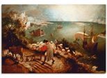 Artland Leinwandbild »Landschaft mit dem Sturz des Ikarus«, klassische Fantasie, (1 St.), auf Keilrahmen gespannt