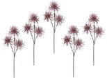 I.GE.A. Kunstblume »Distel«, Metallic-Distelzweig, Kunstzweige, 5er Set