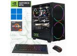 GAMEMAX Gaming-PC Computer DDR5-RAM, PCIe SSD Gen4, Windows 11 Gr. Microsoft Windows 11 Home (64 Bit), 32 GB RAM 2000 GB SSD, schwarz (black hole 7265) Gaming PCs