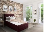 Polsterbett HOME AFFAIRE "Vaine", rot (bordeaux), B:101cm H:96cm L:225cm, Samtoptik (100% Polyester), Betten, Polsterbett, in 5 Breiten, auch in Länge 220 cm, incl. Roll-Lattenrost