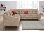 Ecksofa SIT & MORE "Salsa L-Form", beige, B:264cm H:86cm T:244cm, Bedruckte Microfaser (100% Polyester);Luxus-Microfaser ALTARA NUBUCK (100% Polyester);Struktur (100% Polypropylen), Sofas, Ecksofa, mit Federkern, wahlweise mit Bettfunktion