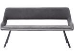 Sitzbank MCA FURNITURE "Bayonne", grau (dunkelgrau, grau, anthrazit), B:175cm H:50cm T:50cm, Polyester, Sitzbänke, Sitzbank, bis 280 kg belastbar, Sitzhöhe 50 cm, wahlweise 155 cm-175 cm breite