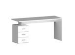 Schreibtisch INOSIGN "NEW SELINA" Tische Gr. B/H/T: 160 cm x 75 cm x 60 cm, weiß (weiß hochglanz) Schreibtische Breite 160 cm, modernes italien. Design