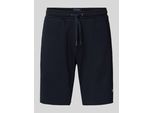 Sweatshorts mit Label-Detail