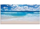 Artland Glasbild »Grossartige Strandlandschaft«, Strand, (1 St.), in verschiedenen Grössen