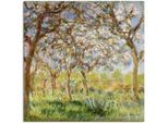 Artland Wandbild »Frühling in Giverny.«, Wiesen & Bäume, (1 St.), als Leinwandbild, Poster in verschied. Grössen