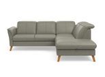 Ecksofa SIT & MORE "Romero L-Form", grau, B:250cm H:91cm T:220cm, 100% Polyester, Sofas, Ecksofa, wahlweise mit oder ohne TV-Funktion, Bettfunktion, Bettkasten
