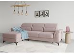 Ecksofa SIT & MORE "Sinatra L-Form", lila (flieder), B:258cm H:85cm T:170cm, 90% Polyester, 10% Polyamid, Sofas, Ecksofa, mit Recamiere, optional mit Kopfteilverstellung und Armteilfunktion
