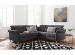 Ecksofa SIT & MORE "Darwin L-Form", grau (fango), B:249cm H:83cm T:229cm, Sofas, Ecksofa, inklusive Federkern, wahlweise mit Kopfteilverstellung, Bettfunktion
